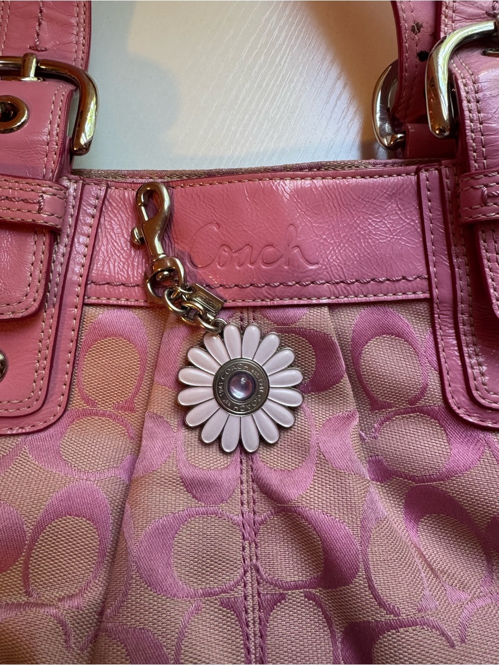Coach bag charm